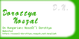 dorottya noszal business card